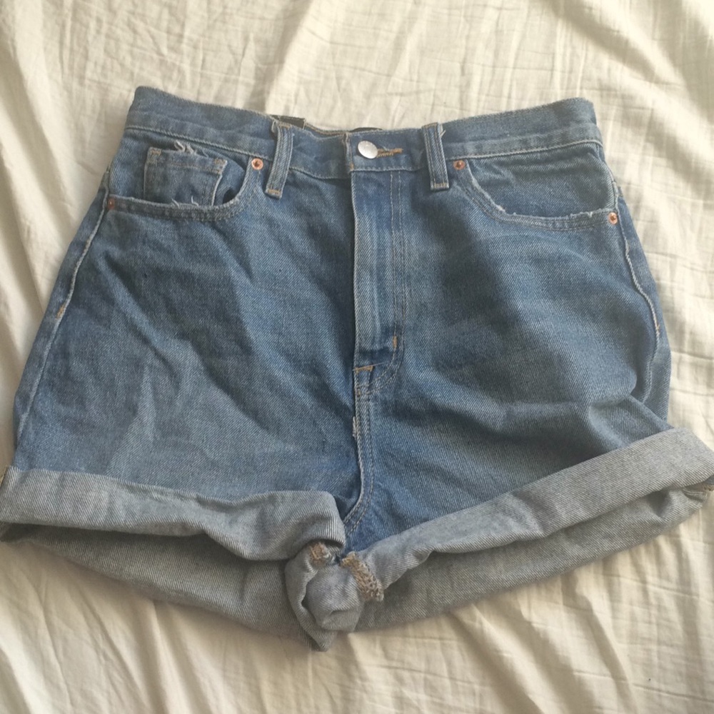 Mom High-Rise Denim Shorts